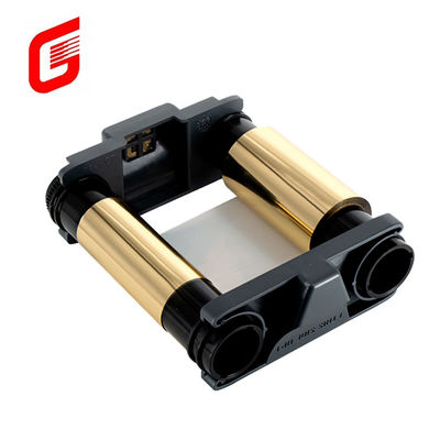 Faixa compatível CBGR0500GL para Badgy 100 200 Impressora de cartão de identidade 500 imagens de ouro metálico