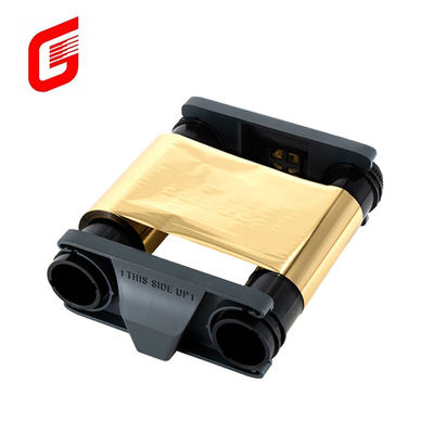 Faixa compatível CBGR0500GL para Badgy 100 200 Impressora de cartão de identidade 500 imagens de ouro metálico