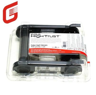 Fita YMCKO compatível Evolis R5H004NAA 1/2 Fita YMCKO de cor - 400 impressões para impressora de cartões Zenius