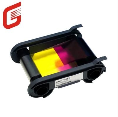 Fita YMCKO compatível Evolis R5H004NAA 1/2 Fita YMCKO de cor - 400 impressões para impressora de cartões Zenius