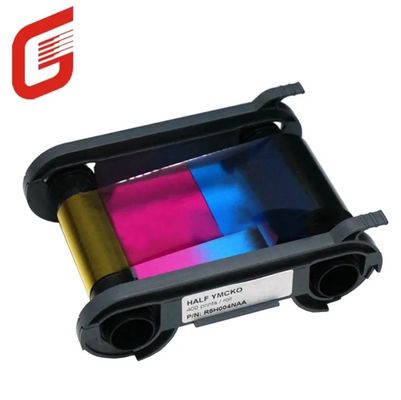 Fita YMCKO compatível Evolis R5H004NAA 1/2 Fita YMCKO de cor - 400 impressões para impressora de cartões Zenius