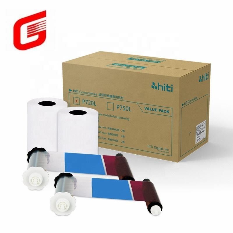 Atualize seu jogo de impressão com o Hiti P750L 5x7&quot; 127x177 mm Kit de papel fotográfico e fita