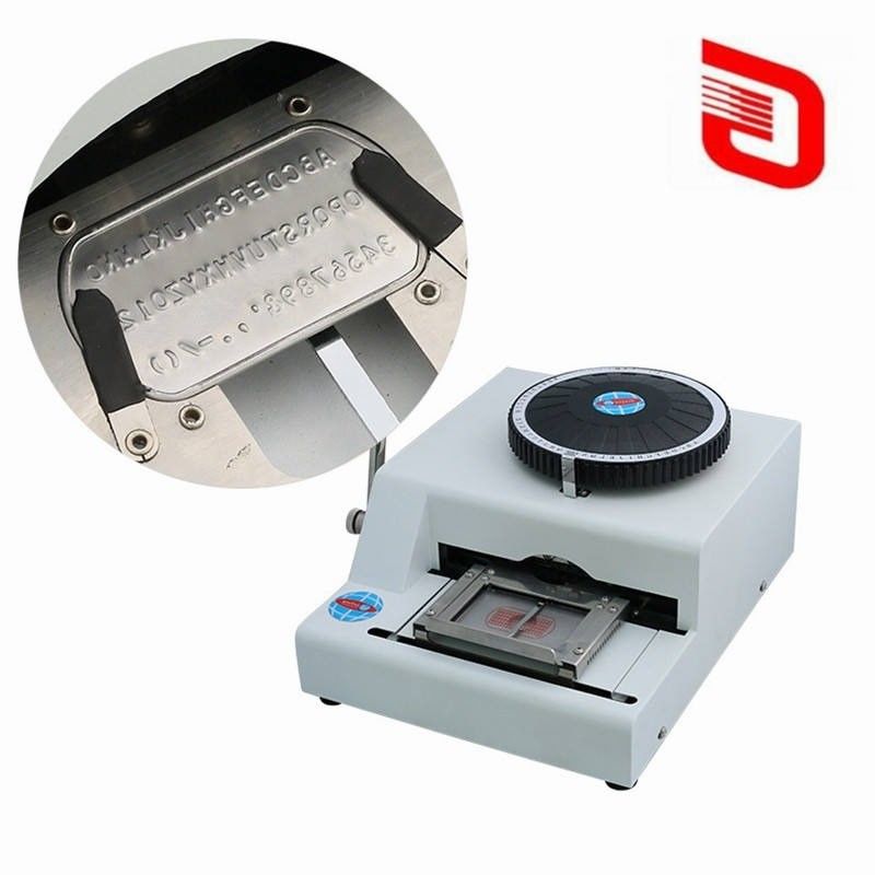Distância máxima de digitação 102x86 mm Máquina manual de gravura em placa de aço inoxidável para etiqueta de cão