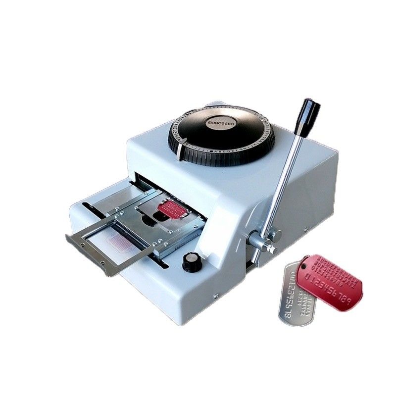 1/7 polegada Intervalo de caracteres 72 Letras Dog Tag ID Metal Tag Punching Machine Embossing Machine
