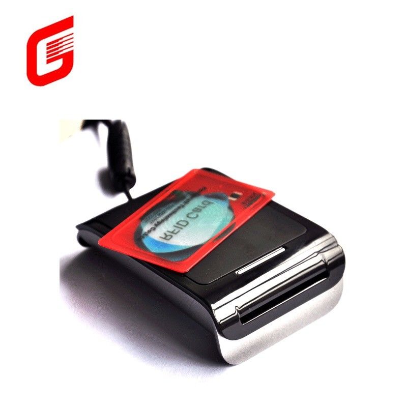 Leitor de cartão de IC inteligente sem contato RS232 / USB com slot de cartão All in 1