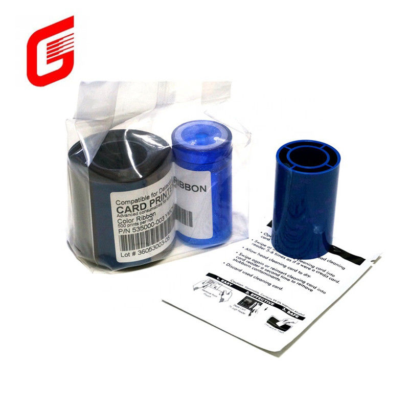 Largura 9mm 500 imagens Datacard CD800 YMCKO Faixa de cor 535000-003 para impressora de cartões