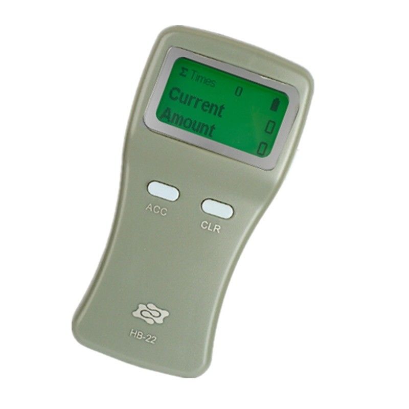 HB-22 Contador de cartão inteligente de plástico portátil com LCD gráfico e espessura de cartão de 0,25 mm
