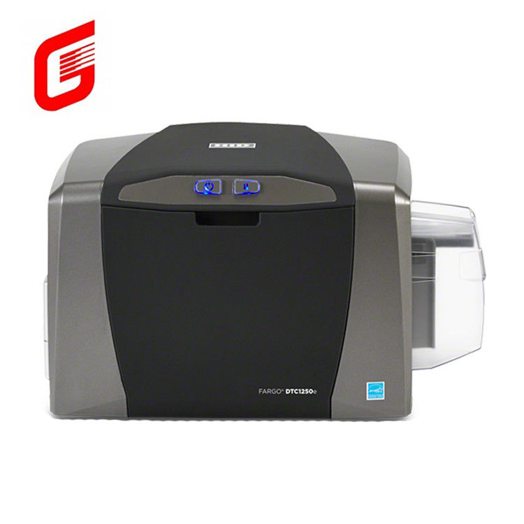 Fargo DTC1250e Direct to Card Printer com Smart ID IC Encoder Single e Double Side