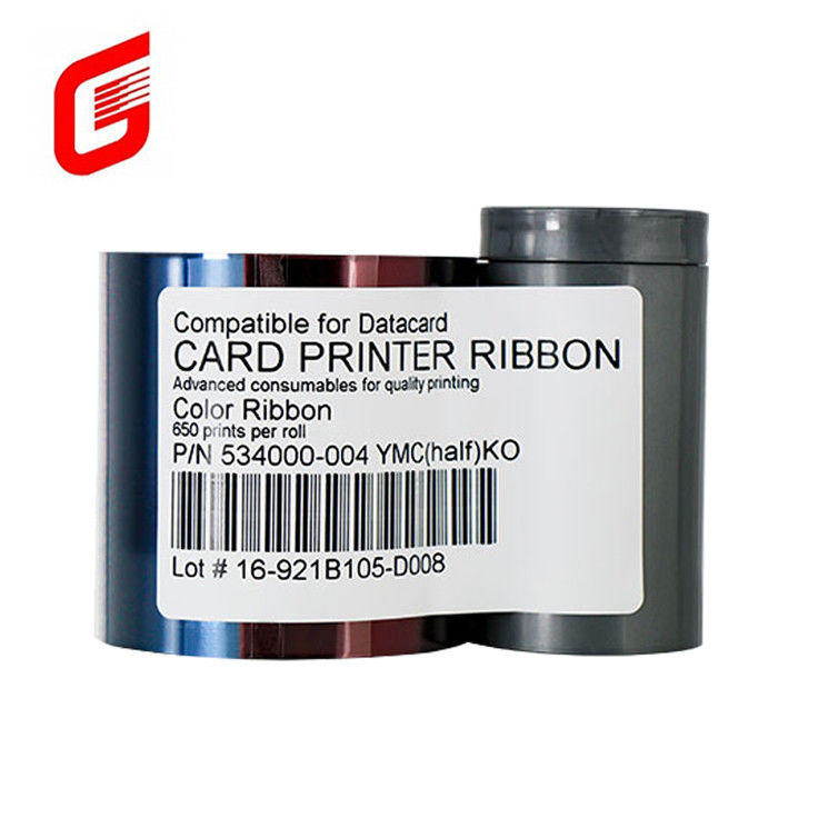Cartão de dados original 534000-004 YMCKT Printer Ribbon 650 Impressões para demandas de impressoras de cartões
