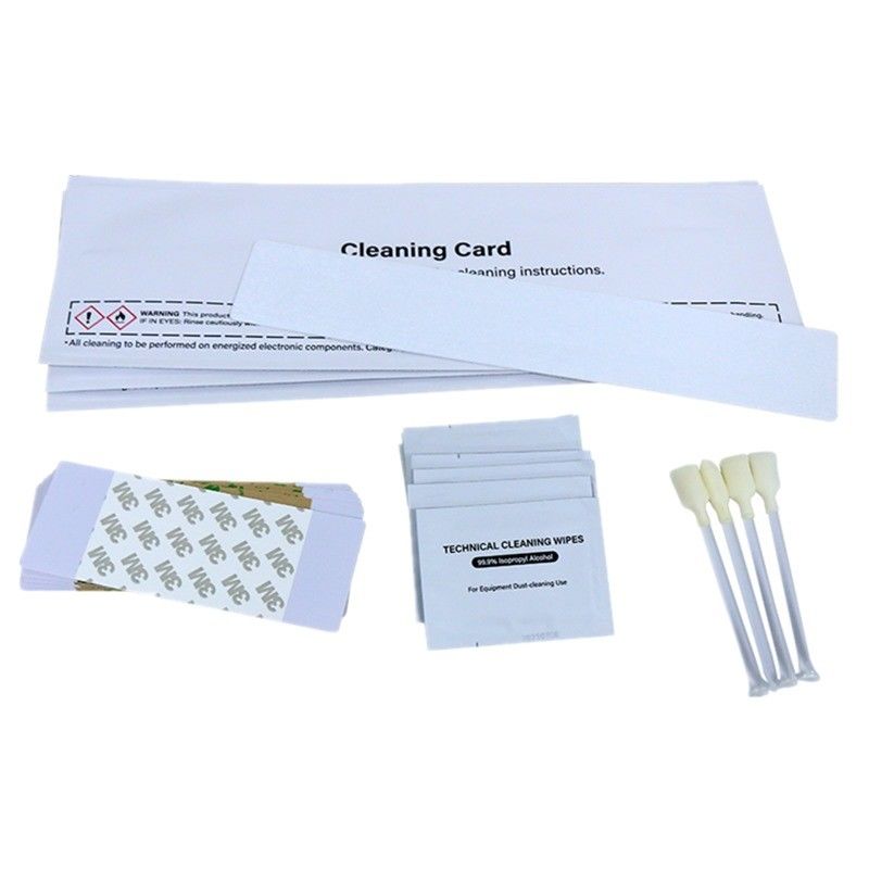 Kit de limpeza excelente para impressoras de cartões de identidade HDP8500 HDP6600 4 x esfregões e 10 x toalhas