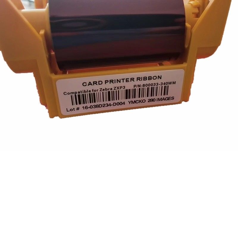 Zebra ZXP Série 3 Compatível YMCKO Ribbon 800033-340WM para P100i P100m P110i P120i