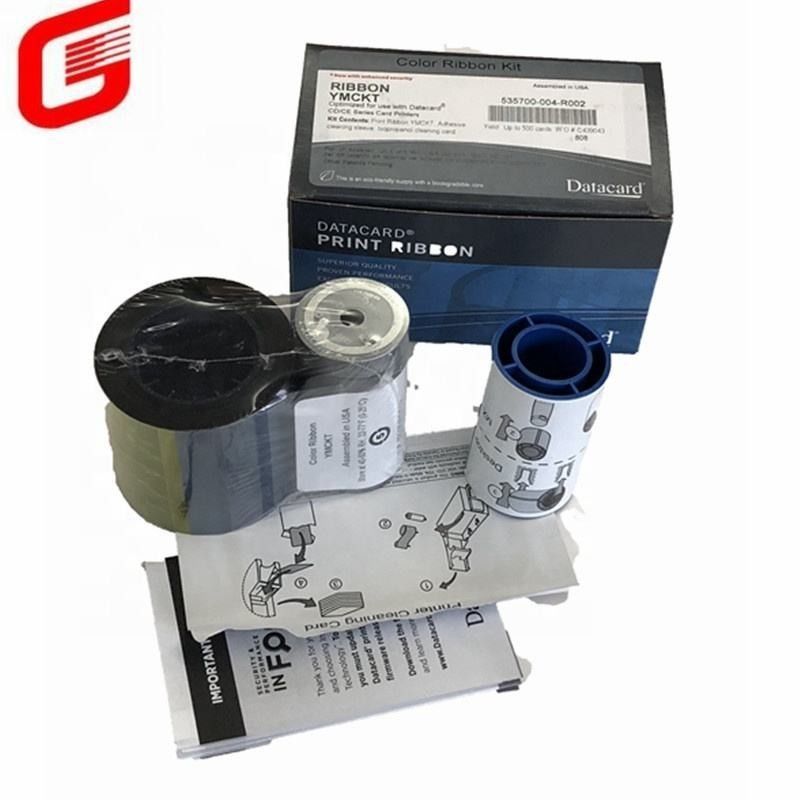 535700-004 R002 YMCKT Faixa de cores 500 Imagens para Datacard CD800 Impressora de cartão de identificação