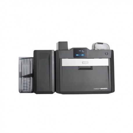 600dpi HID Fargo HDP6600 Impressora de cartão de identificação comercial inteligente de dois lados com 2.5A de potência máxima
