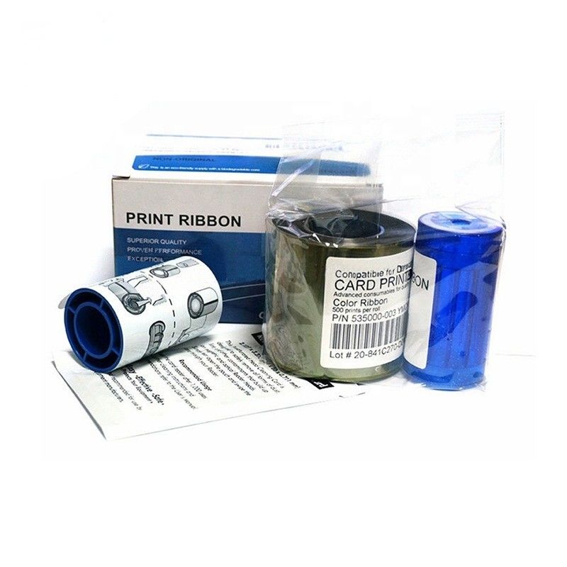 500 imagens/rolo Cartão de dados CP/CD Série YMCKT Printer Ribbon para impressão sob demanda