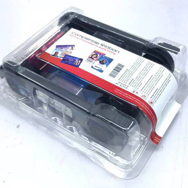Excelente fita de cor YMCKO compatível com Evolis R5F008S13 para demandas de impressão em volume