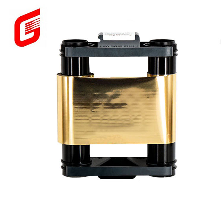 Faixa compatível CBGR0500GL para Badgy 100 200 Impressora de cartão de identidade 500 imagens de ouro metálico