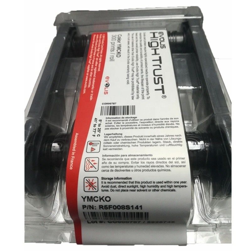 Evolis R5F008S141 Faixa de cores para cartões de largura de 12 mm e impressora Primacy/Zenius/Elypso