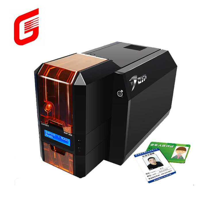 Impressora de cartão de identidade de sublimação de corantes de lado único Suprint SUP-300 Interface USB e durável